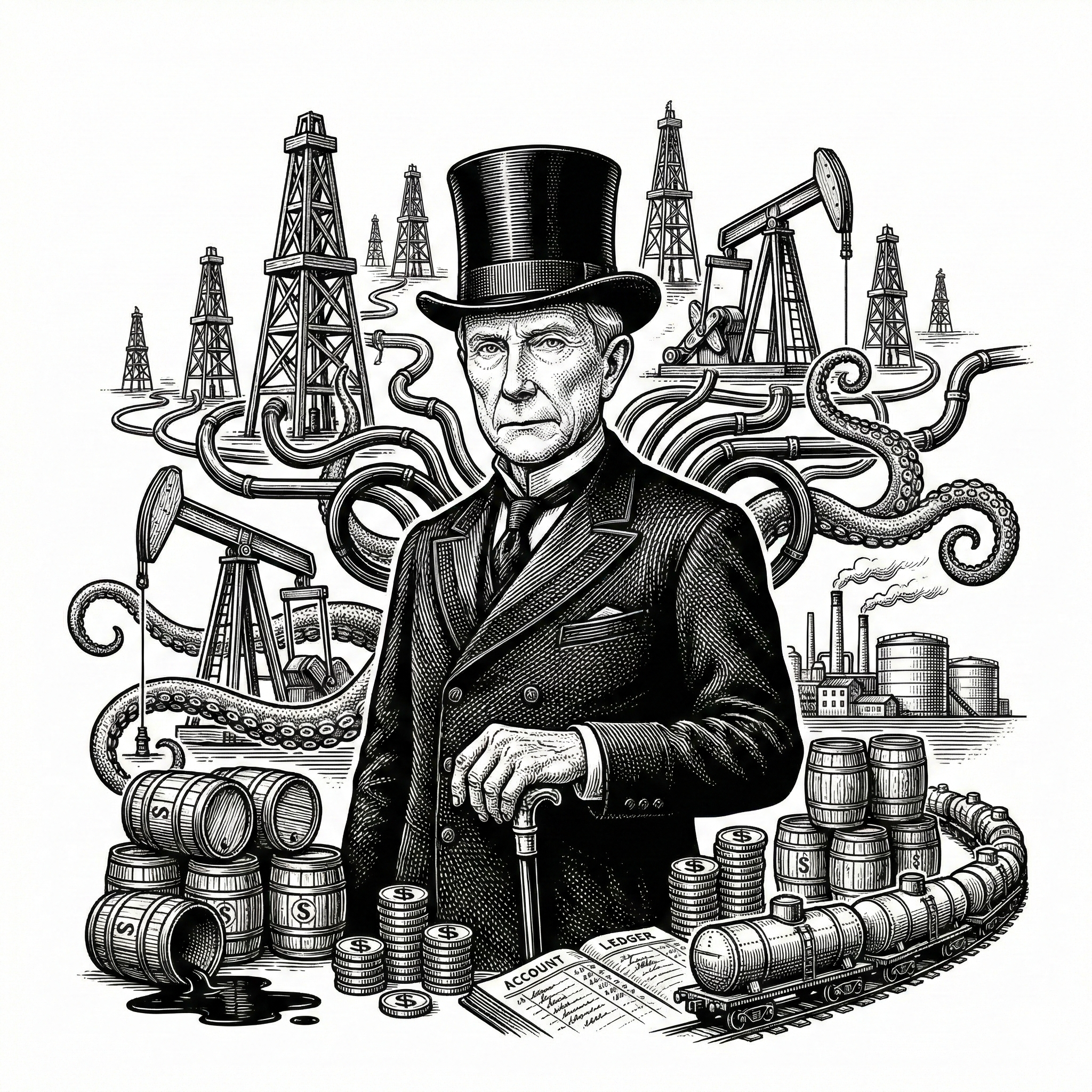 John D. Rockefeller, founder portrait